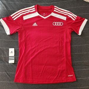Adidas Audi Red Soccer Jersey Small